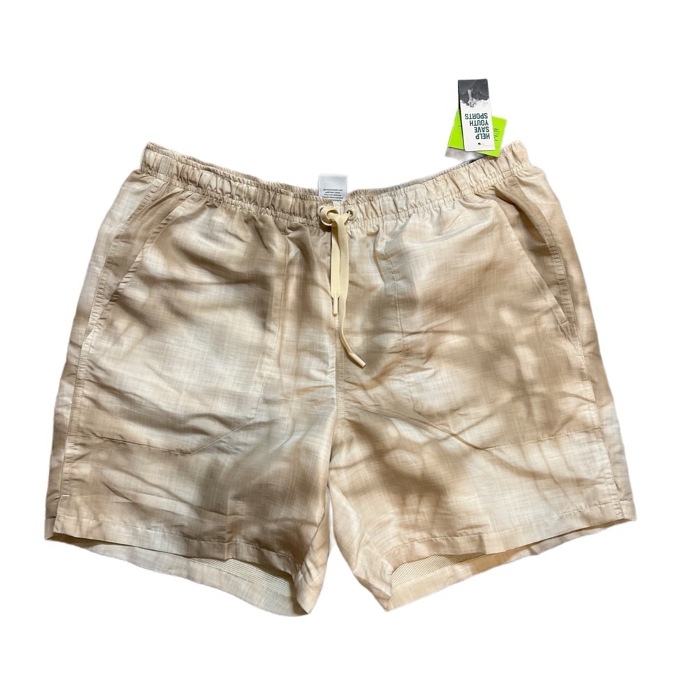 DSG Men’s Beige and white Tie-Dye Shorts 6” Rec Short NWT